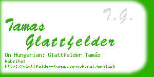 tamas glattfelder business card